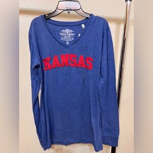 Blue Long Sleeve Kansas Shirt